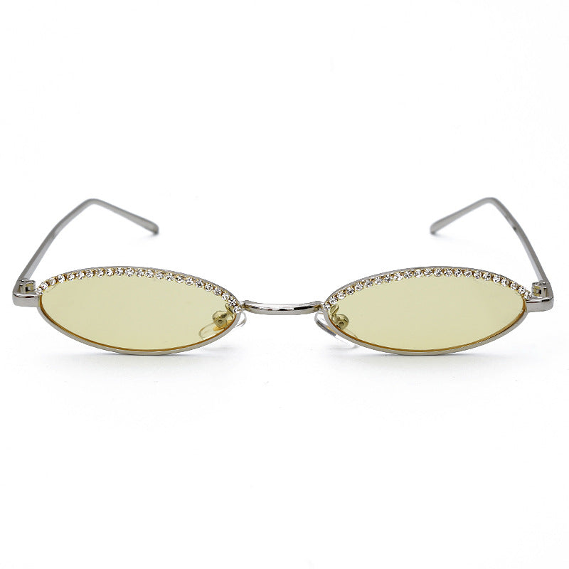 Crystal Fashion Cat-Eye Sunglasses
