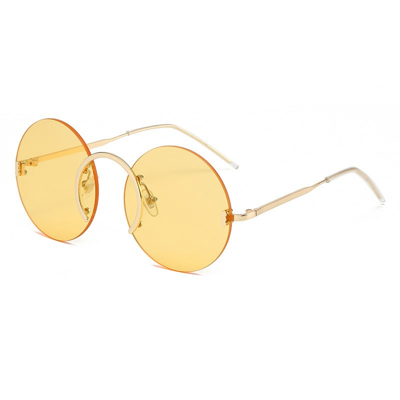 Punk Style Round Frame Sunglasses