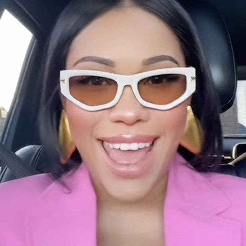 Irregular Cat-eye Sunglasses
