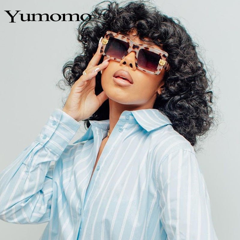 Wide Flat Top Sunglasses