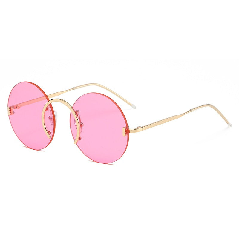 Punk Style Round Frame Sunglasses
