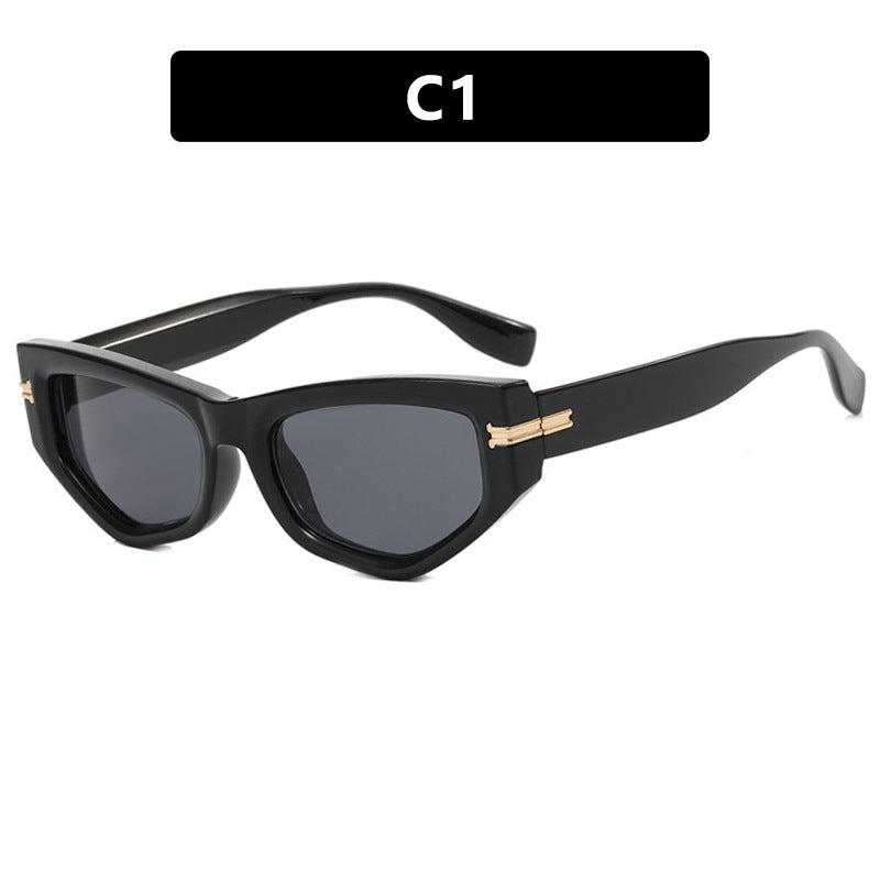 Irregular Cat-eye Sunglasses
