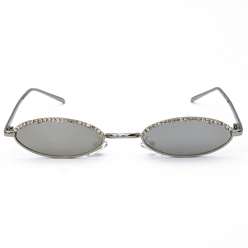 Crystal Fashion Cat-Eye Sunglasses