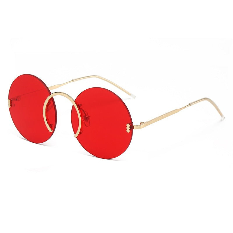 Punk Style Round Frame Sunglasses