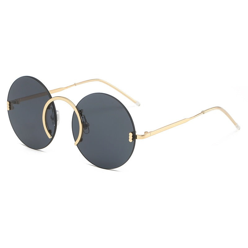Punk Style Round Frame Sunglasses
