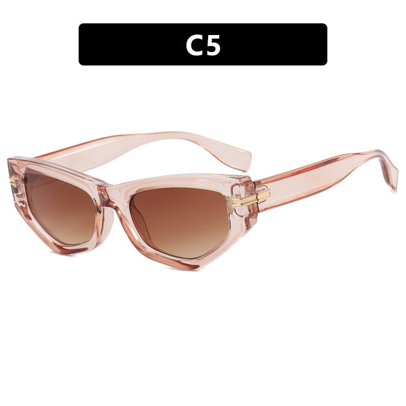 Irregular Cat-eye Sunglasses