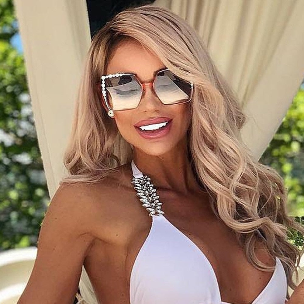 Luxury Pearl Sunglasses Women