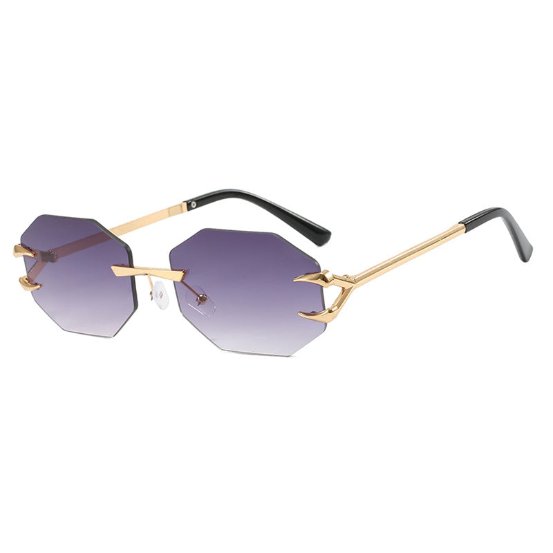 Claw Octagonal Frameless Sunglasses