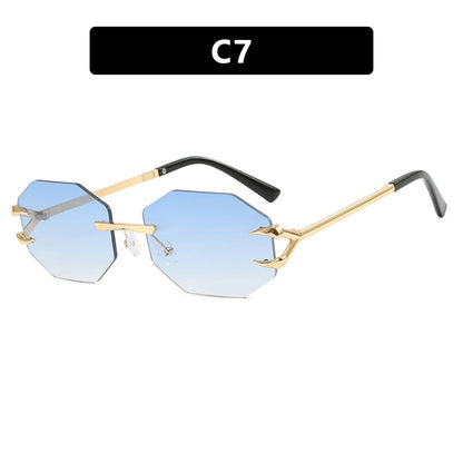Claw Octagonal Frameless Sunglasses