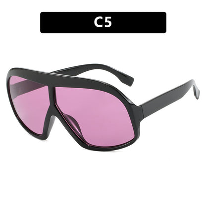 Conjoined Large Frame Sunglasses