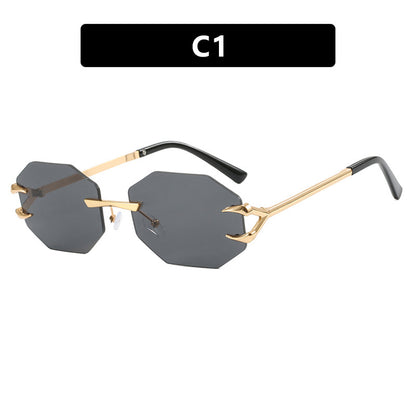 Claw Octagonal Frameless Sunglasses