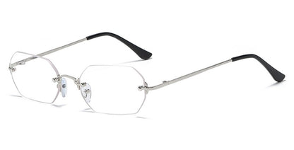 punk style rimless sunglasses