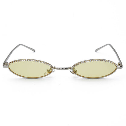 Crystal Fashion Cat-Eye Sunglasses