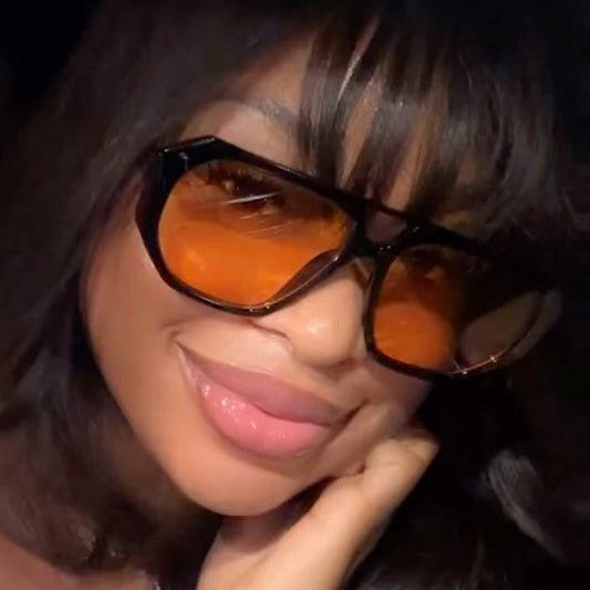 Double Beam Polygonal Sunglasses