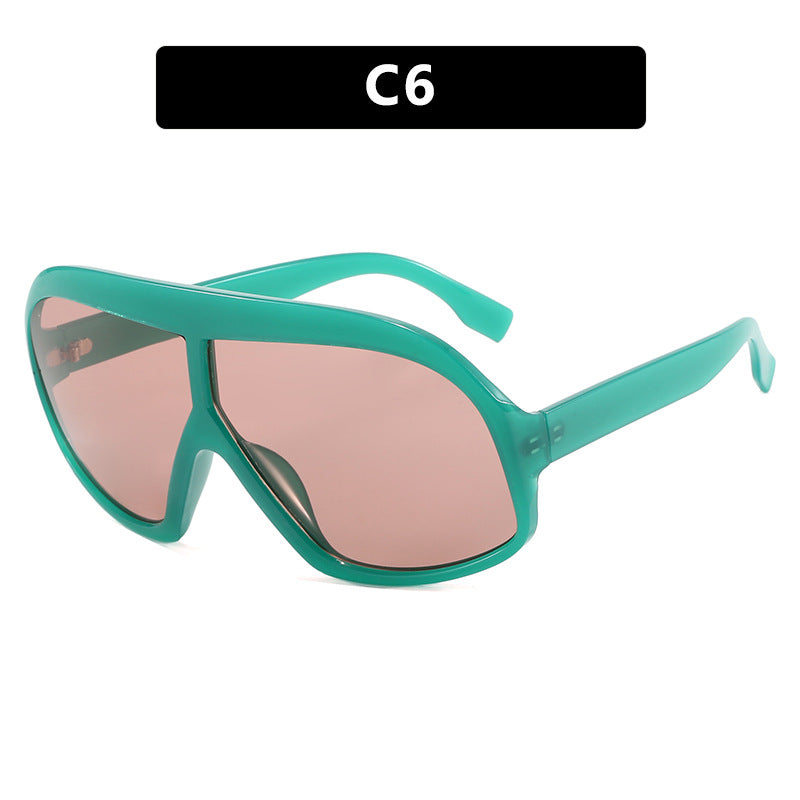 Conjoined Large Frame Sunglasses