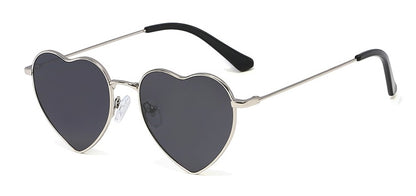 Heart Polarized Metal Sunglasses