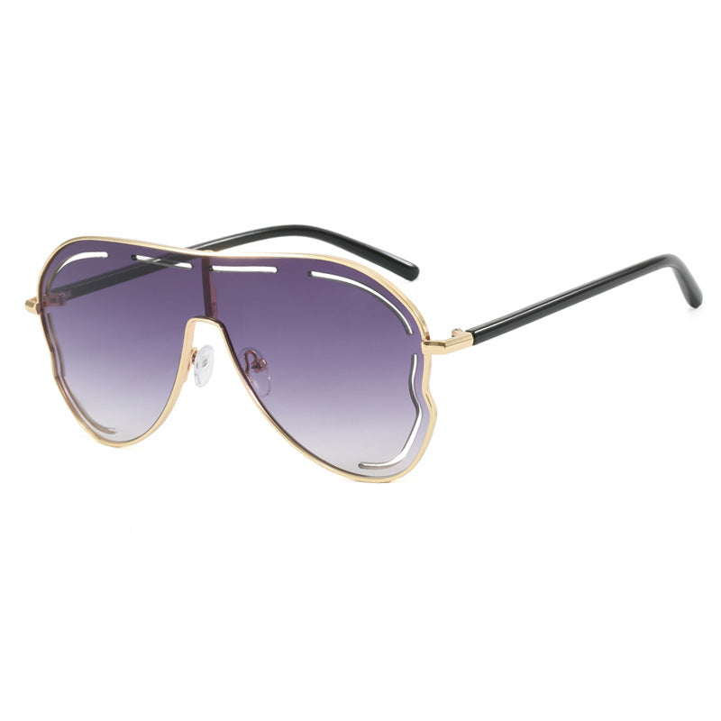 Conjoined Large Frame Toad-shaped Sunglasses