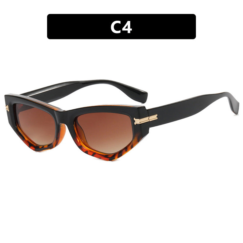 Irregular Cat-eye Sunglasses