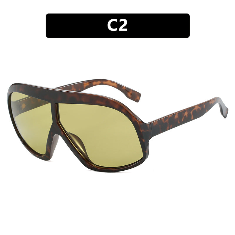Conjoined Large Frame Sunglasses