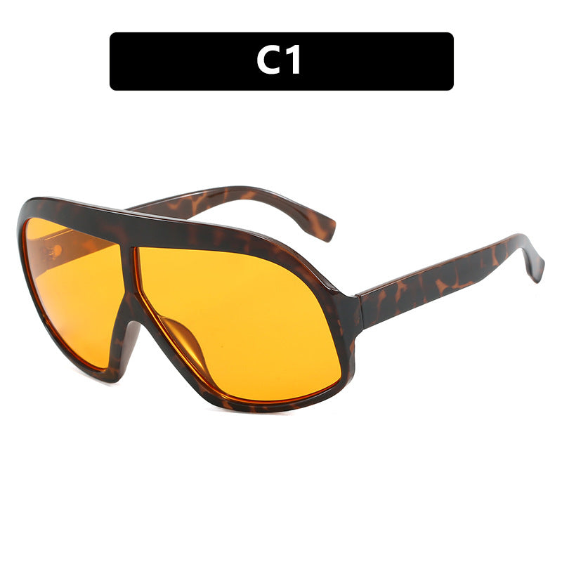 Conjoined Large Frame Sunglasses