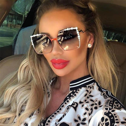 Luxury Pearl Sunglasses Women