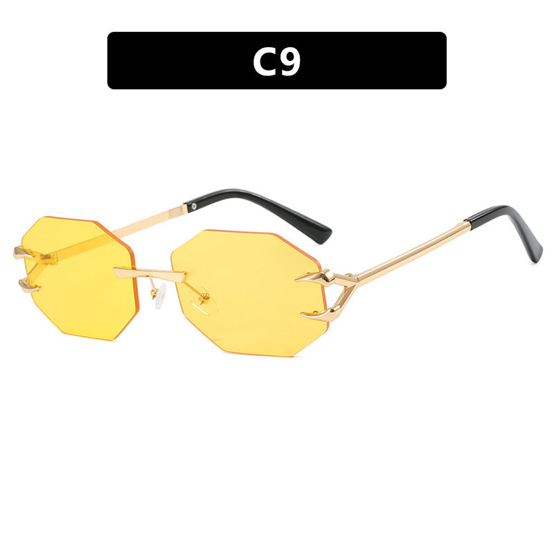Claw Octagonal Frameless Sunglasses