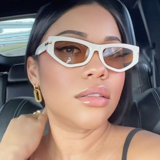 Irregular Cat-eye Sunglasses