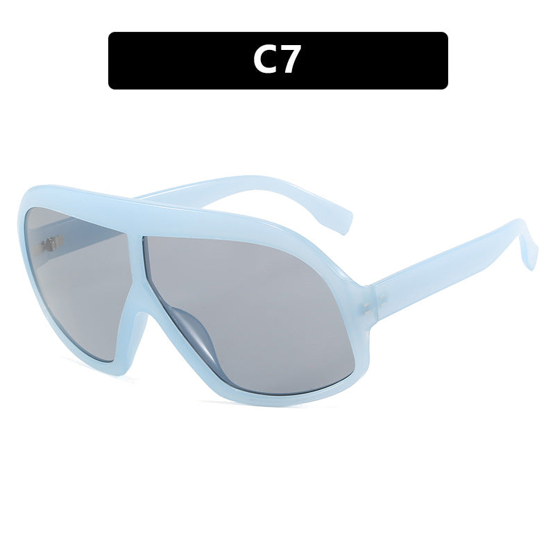 Conjoined Large Frame Sunglasses