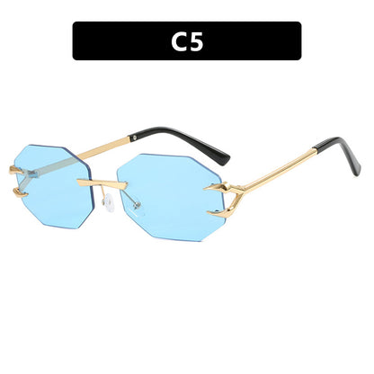 Claw Octagonal Frameless Sunglasses