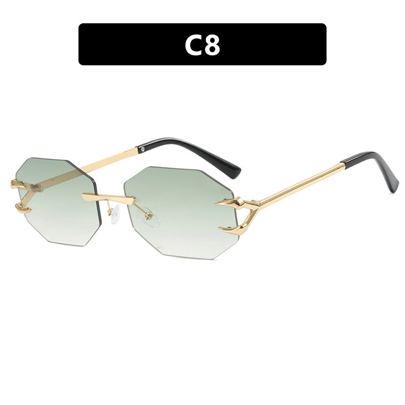 Claw Octagonal Frameless Sunglasses