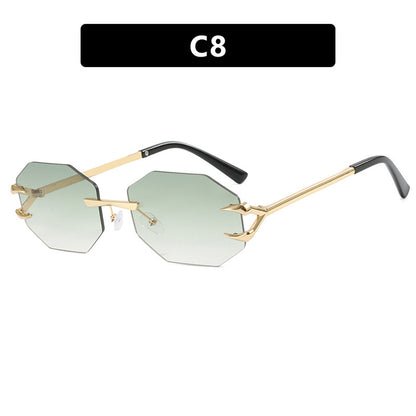 Claw Octagonal Frameless Sunglasses