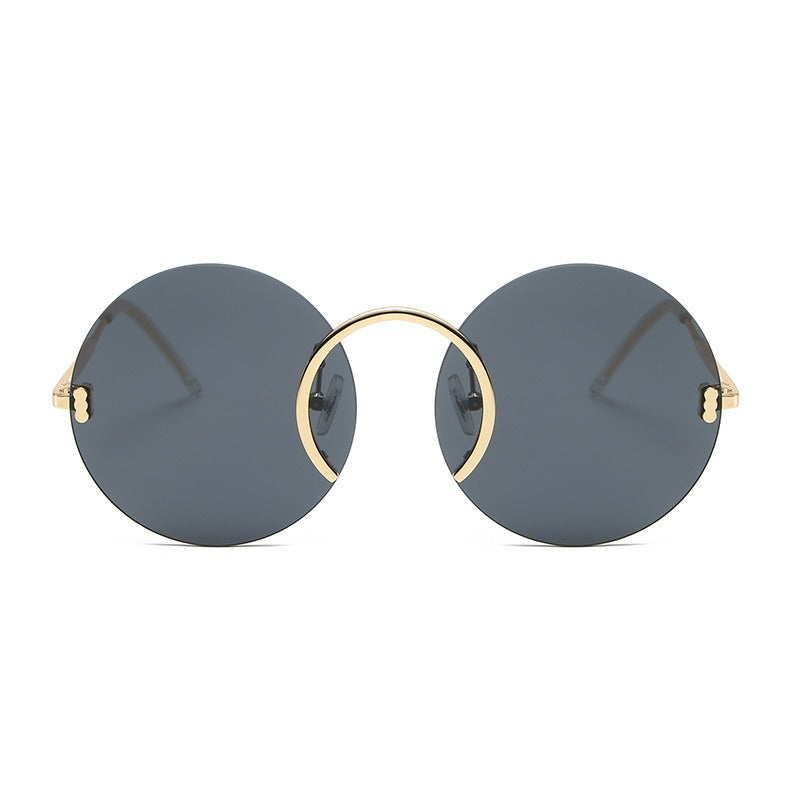 Punk Style Round Frame Sunglasses
