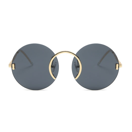 Punk Style Round Frame Sunglasses
